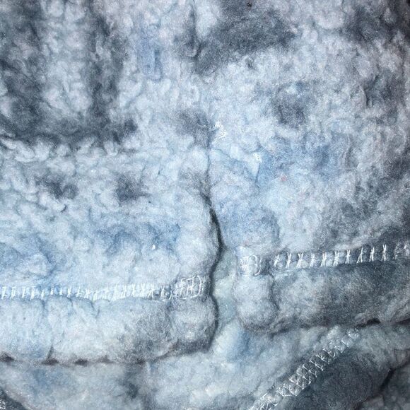 Home Free M Blue Navy Sherpa Teddy Pullover Quarter Zip Sweatshirt - Picture 15 of 15